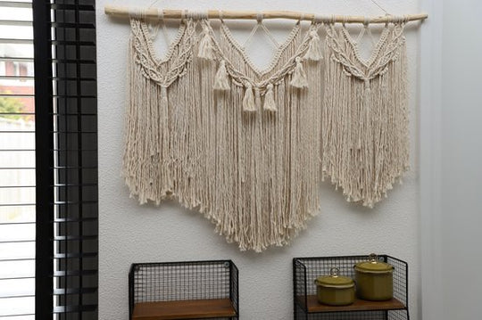 Macrame Wandkleed design - 80x100 cm - Bohemian Wandtapijt - BT Home