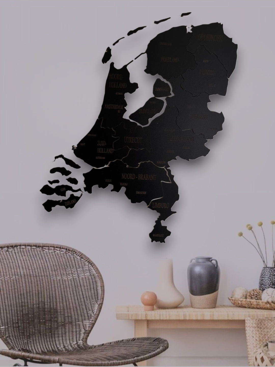 3D Nederland puzzle kaart - BT Home