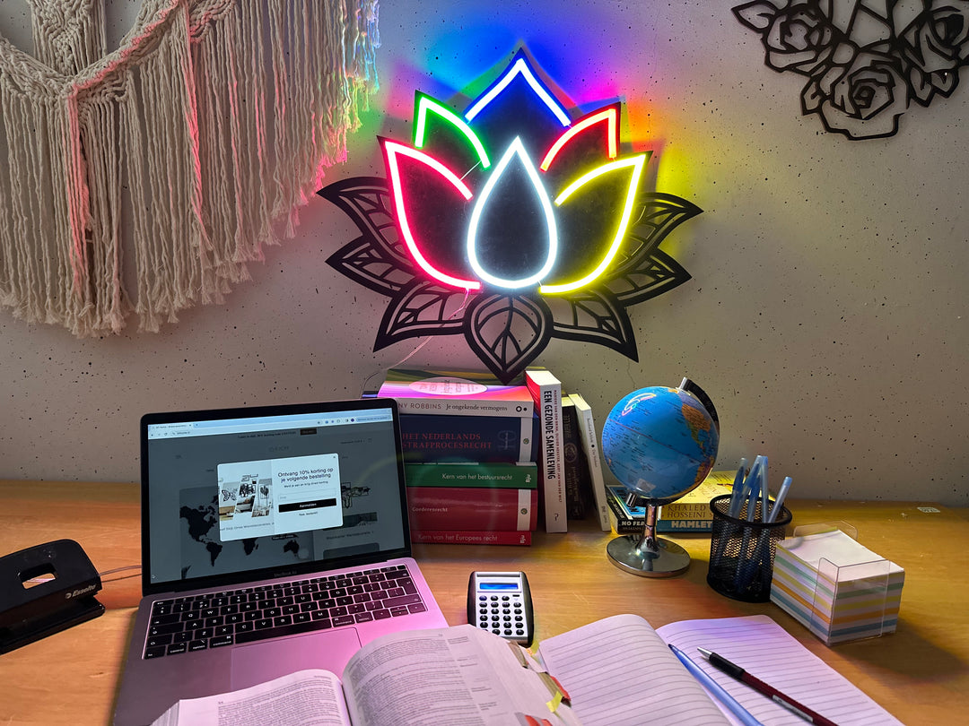 Lotus Neon Sign - BT Home