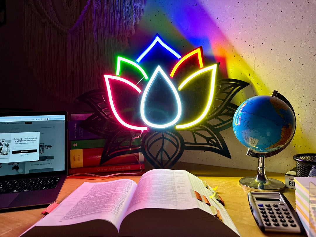 Lotus Neon Sign - BT Home