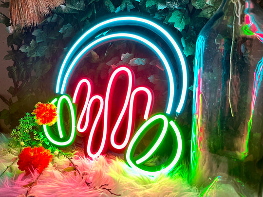 Koptelefoon Neon Sign - BT Home