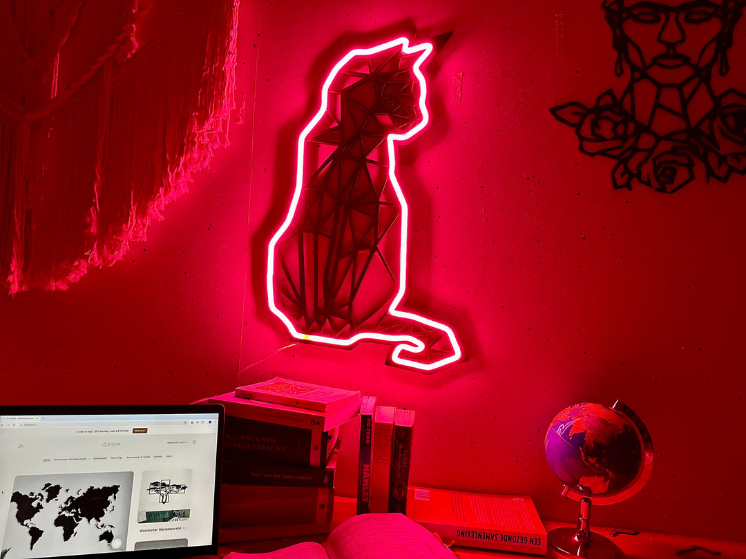 Cat Neon Sign - BT Home