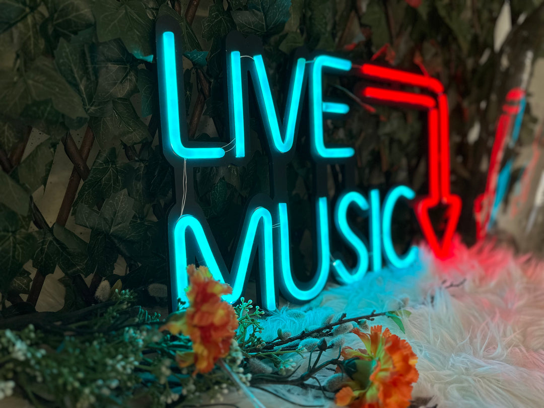 Live Music Neon Sign - BT Home