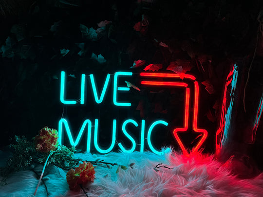 Live Music Neon Sign - BT Home