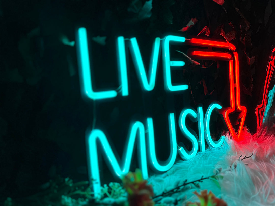 Live Music Neon Sign - BT Home