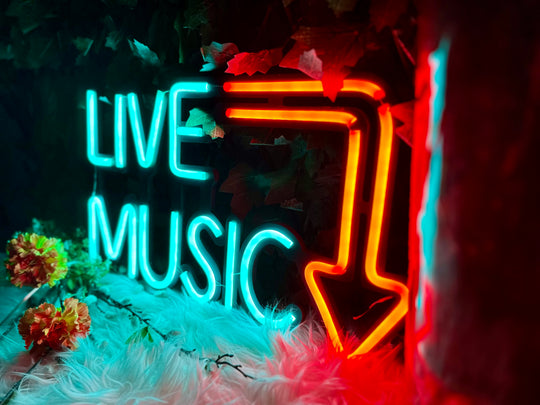 Live Music Neon Sign - BT Home