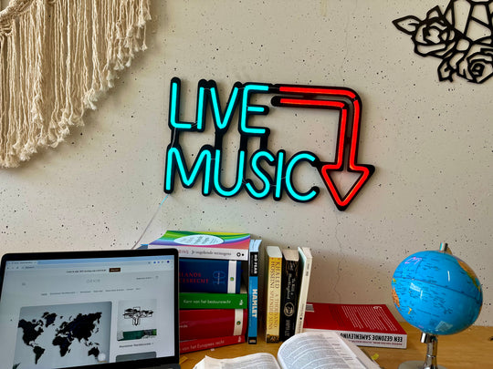 Live Music Neon Sign - BT Home