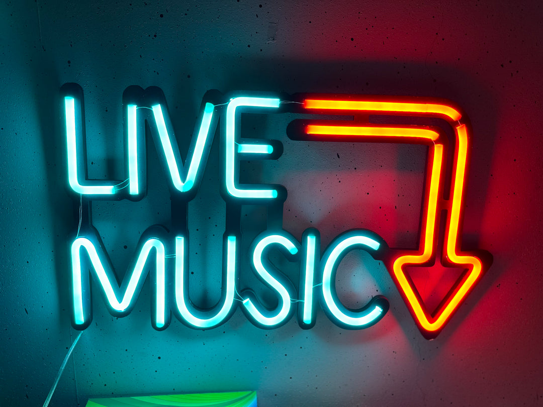 Live Music Neon Sign - BT Home