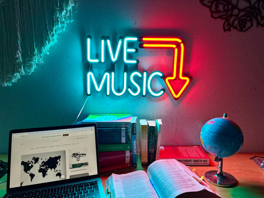 Live Music Neon Sign - BT Home