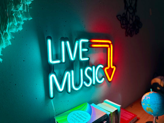 Live Music Neon Sign - BT Home