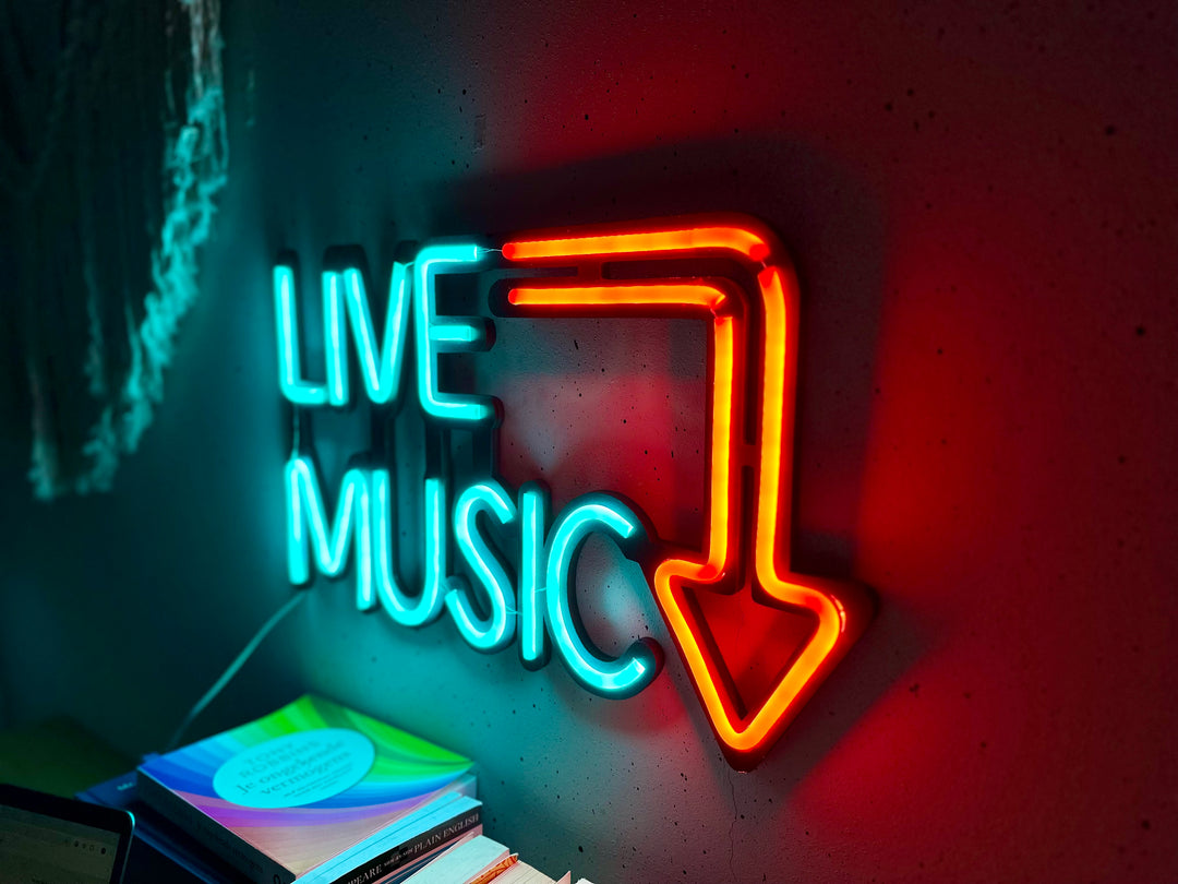 Live Music Neon Sign - BT Home
