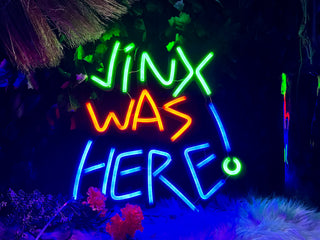 Jinx Was Here Neon Sign