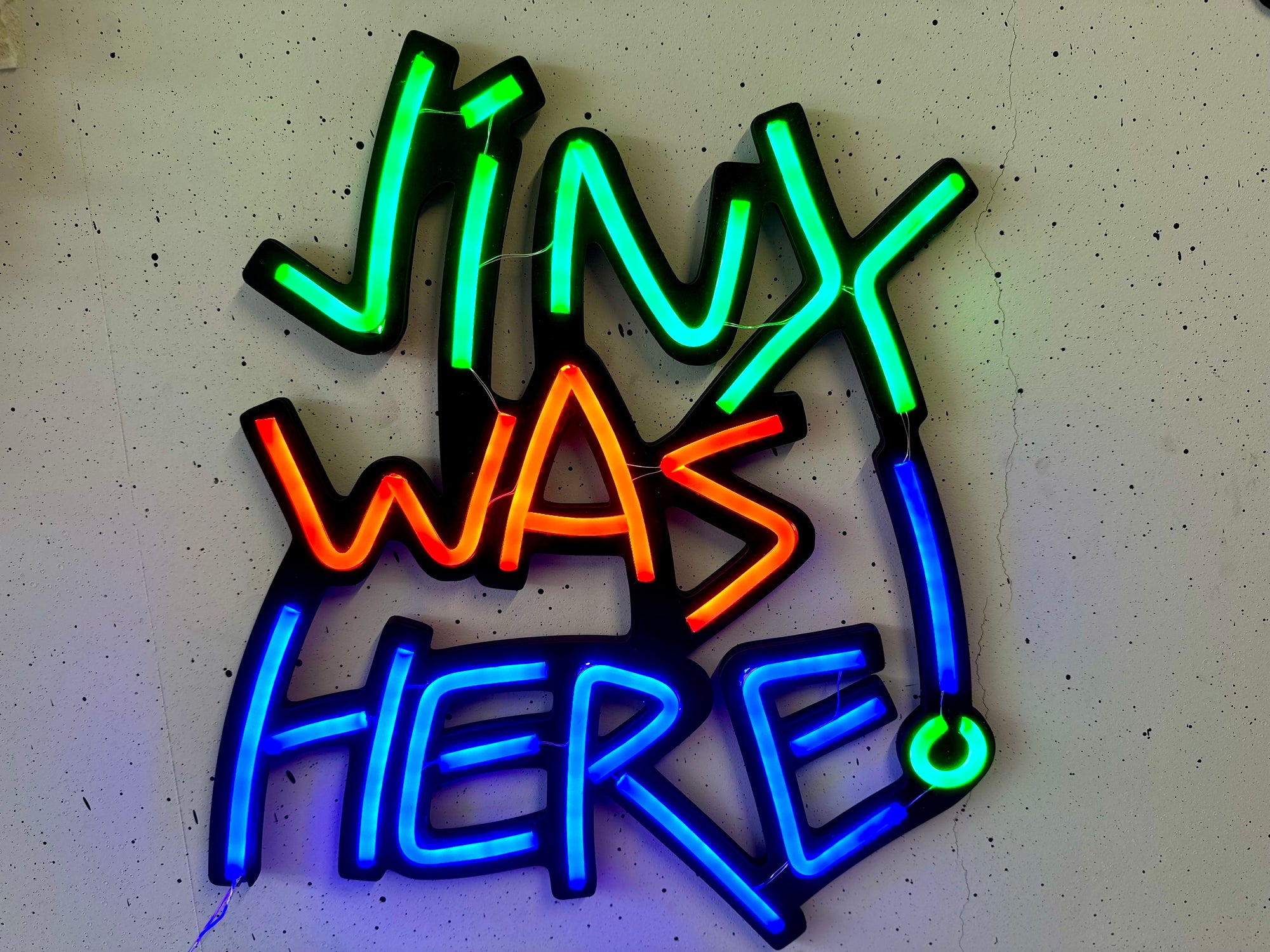 Jinx Was Here Neon Sign - BT Home