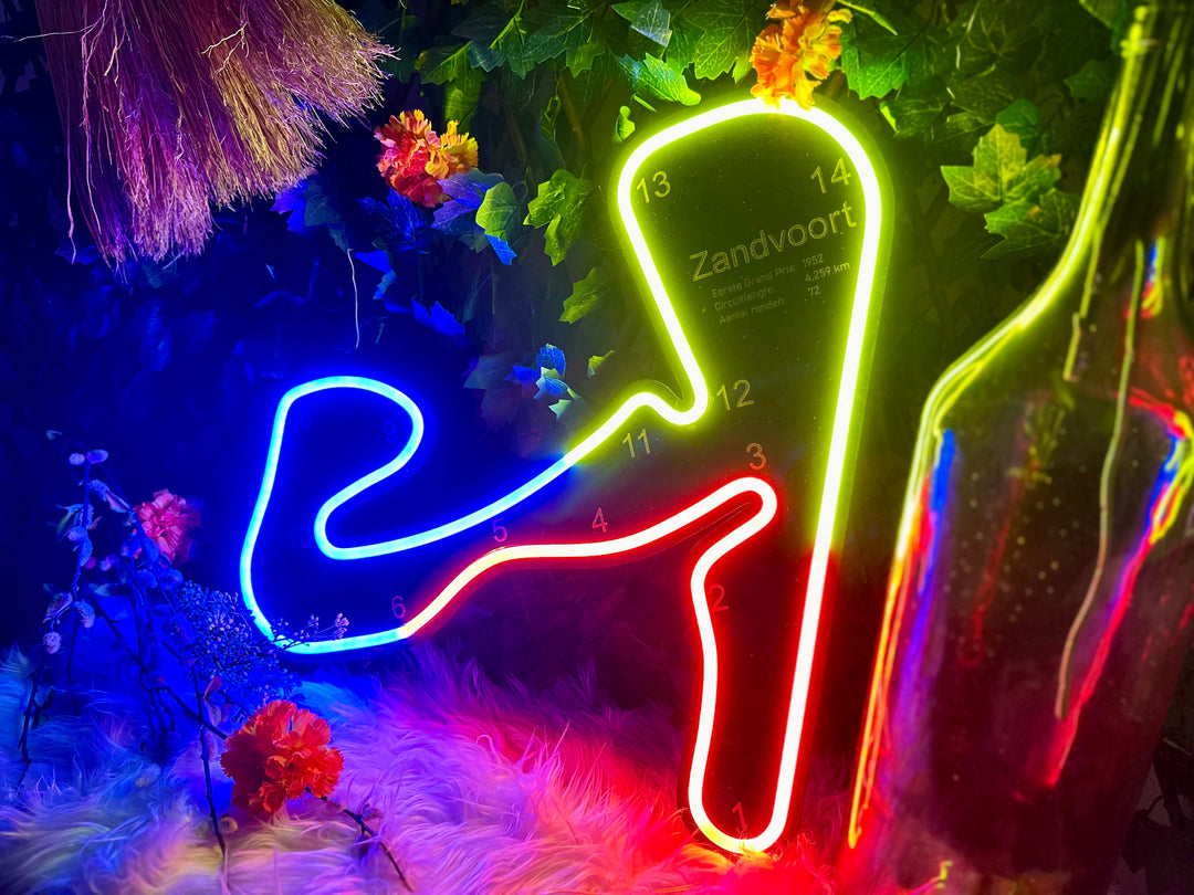 Zandvoort Circuit Neon Sign - BT Home