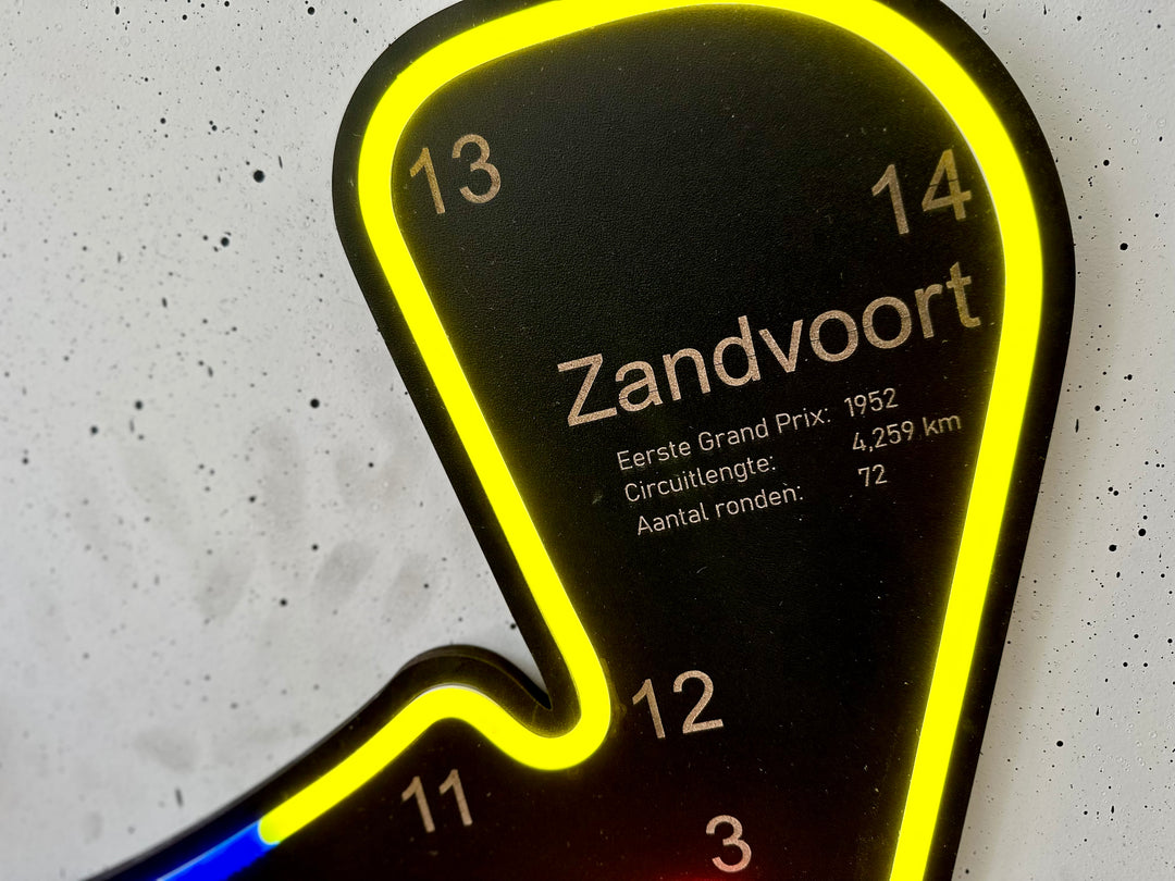 Zandvoort Circuit Neon Sign - BT Home
