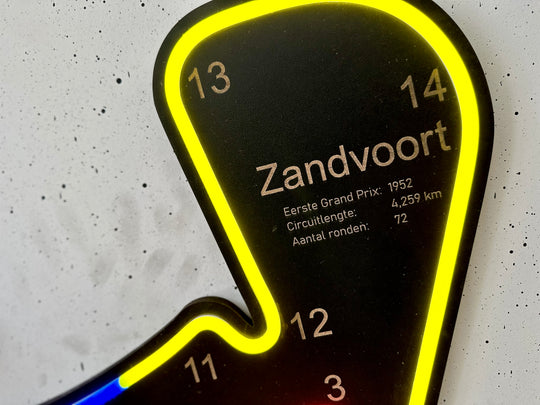 Zandvoort Circuit Neon Sign - BT Home