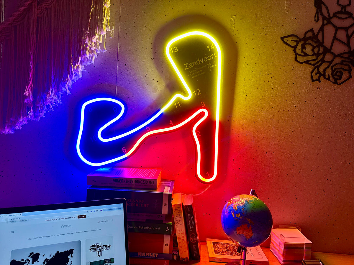 Zandvoort Circuit Neon Sign - BT Home
