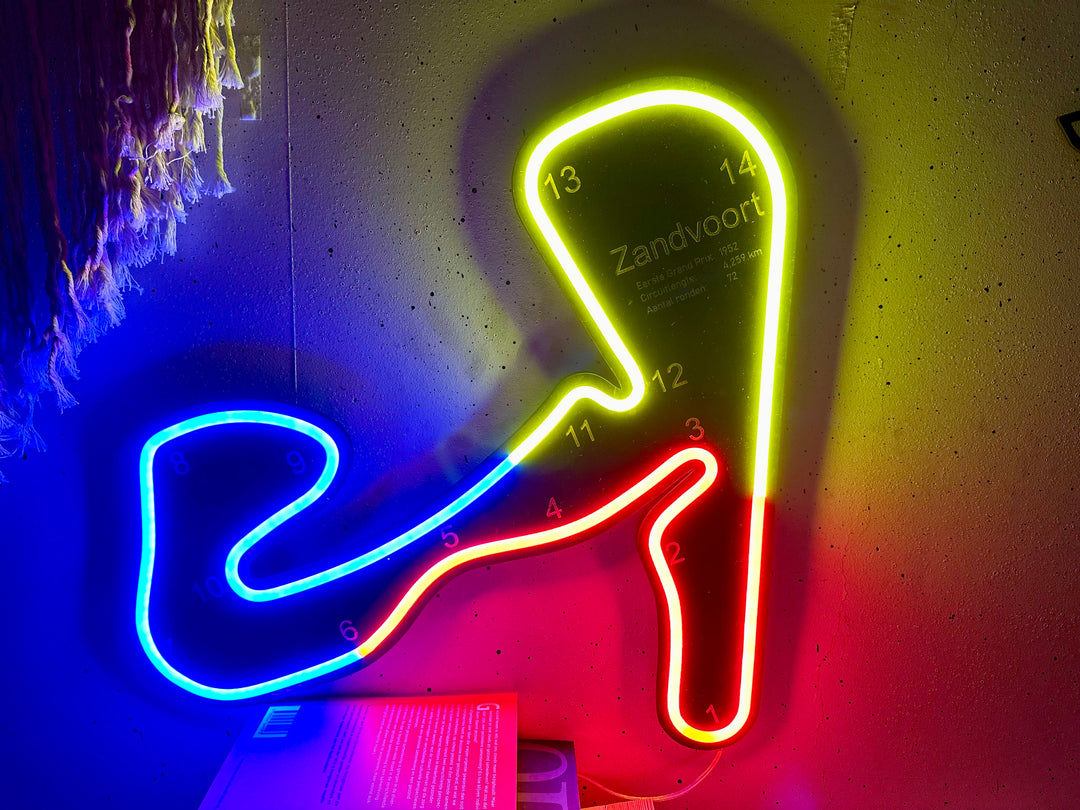 Zandvoort Circuit Neon Sign - BT Home