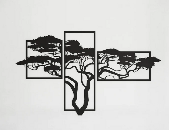 Detail van acacia levensboom wanddecoratie design