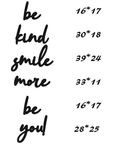 Be Kind Smile More Be You
