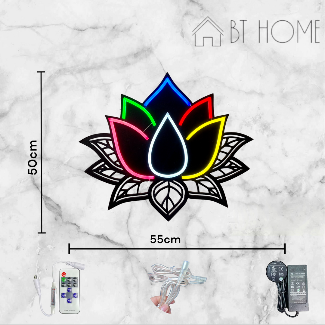 Lotus Neon Sign - BT Home