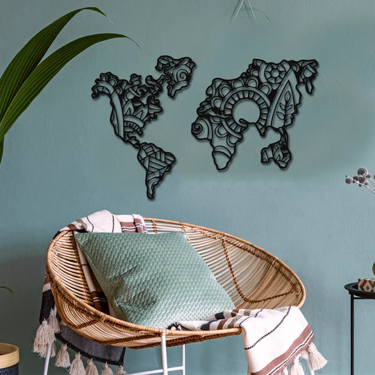 Mandala wereldkaart - BT Home