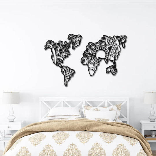 Mandala wereldkaart - BT Home