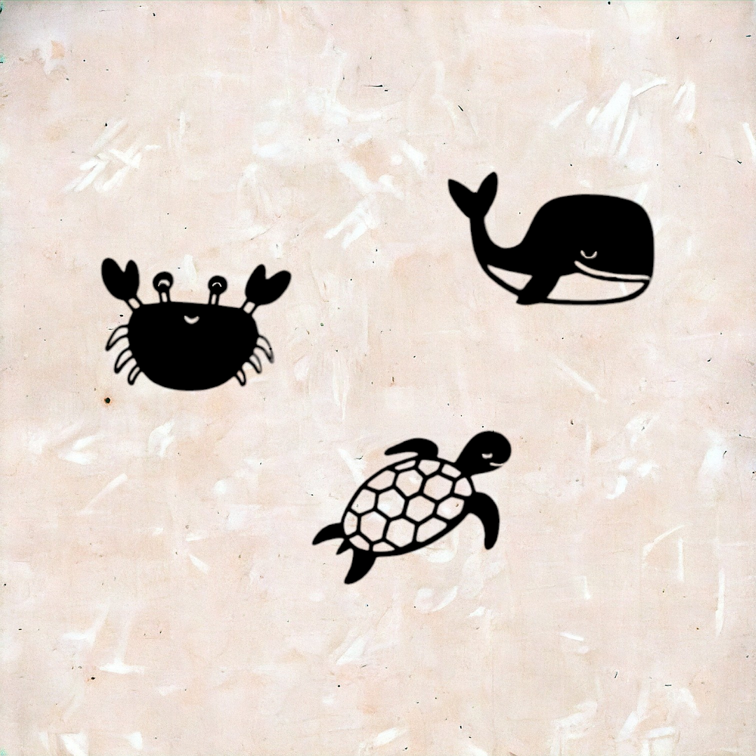 3 Stuks Zeedieren