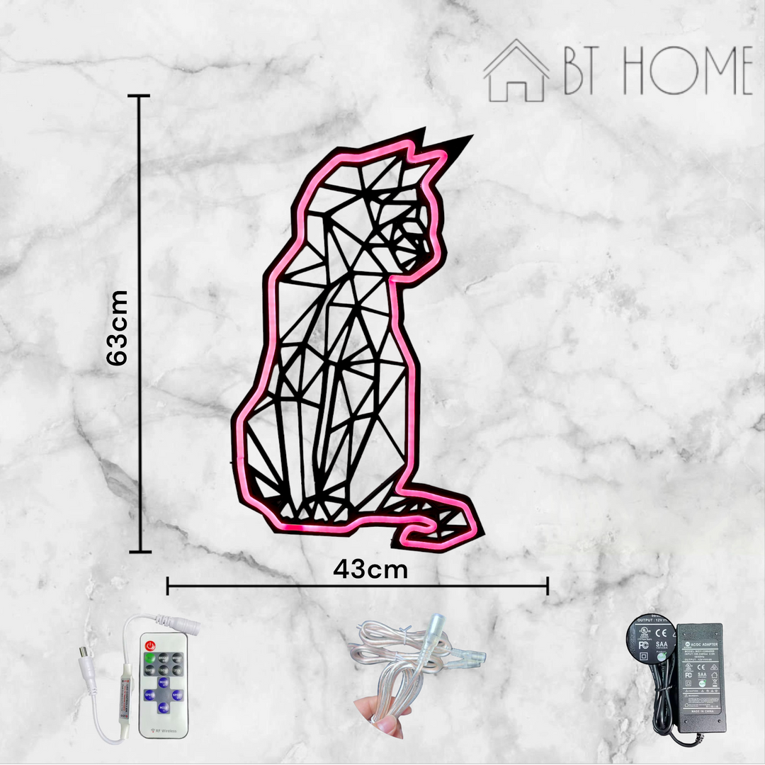 Cat Neon Sign - BT Home